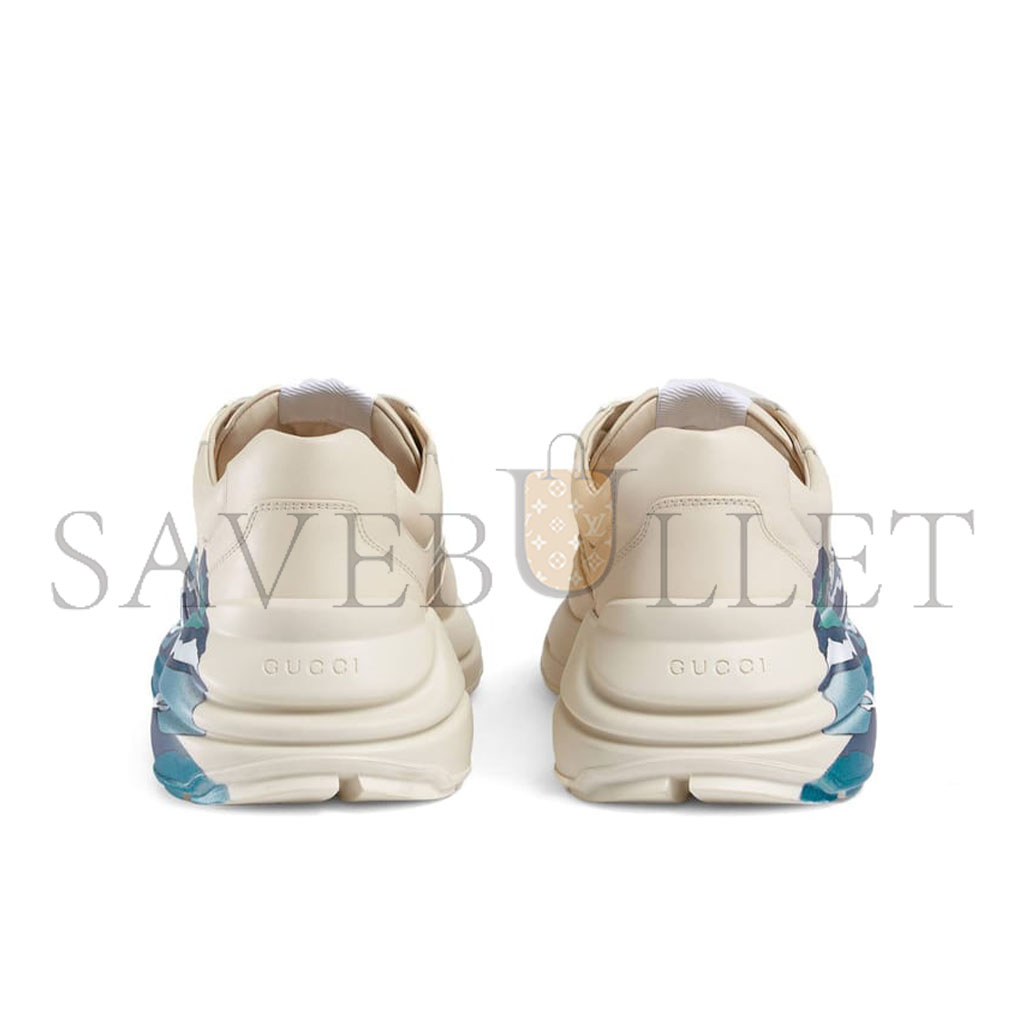 G*u*i rhyton leather sneaker with wave 576052